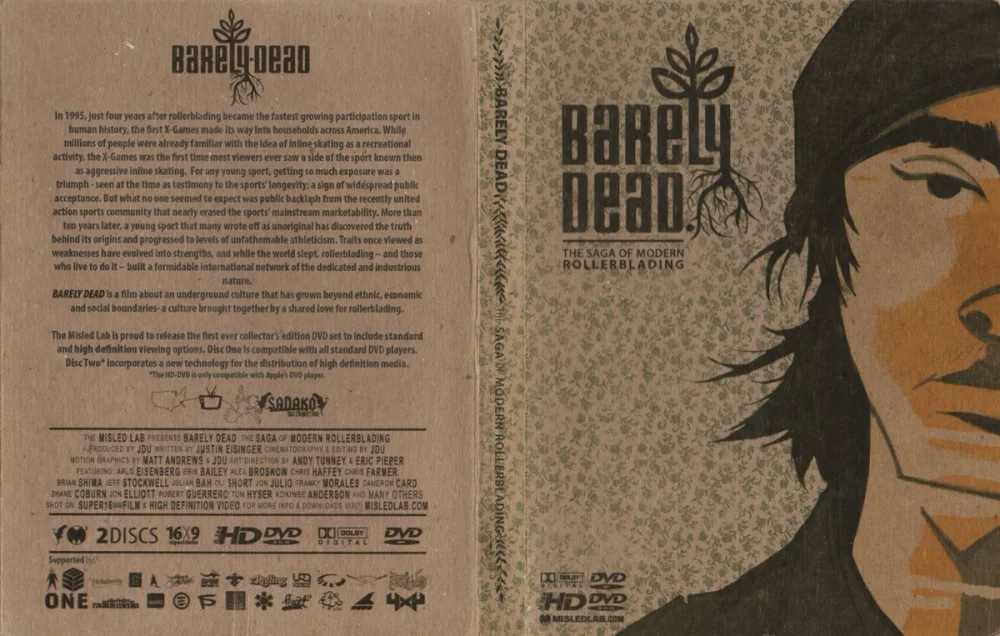 Barely Dead: The Saga of Modern Rollerblading front cover